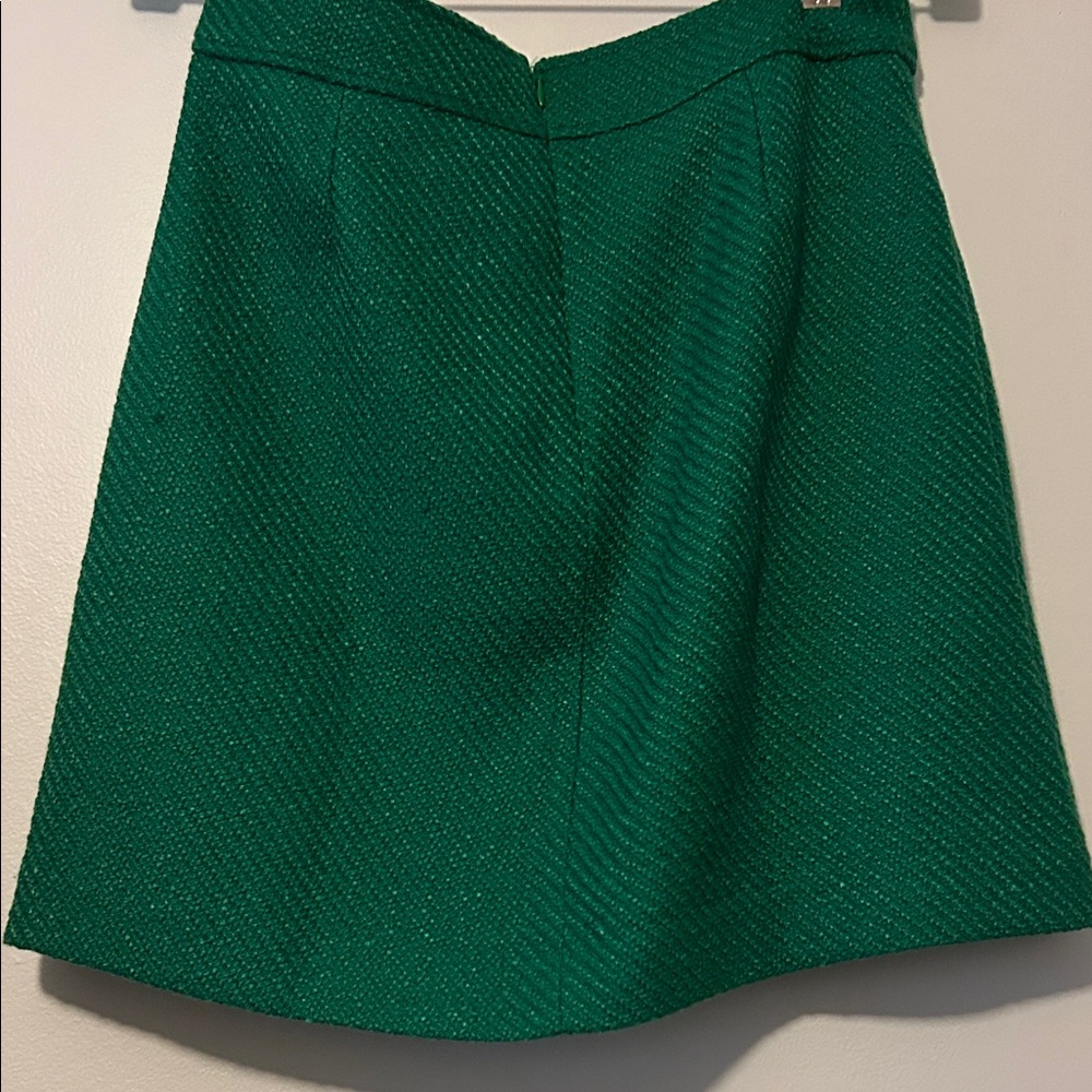 J Crew Green Women's Skirt, Size 8, NWT, available matching jacket - Picture 14 of 15